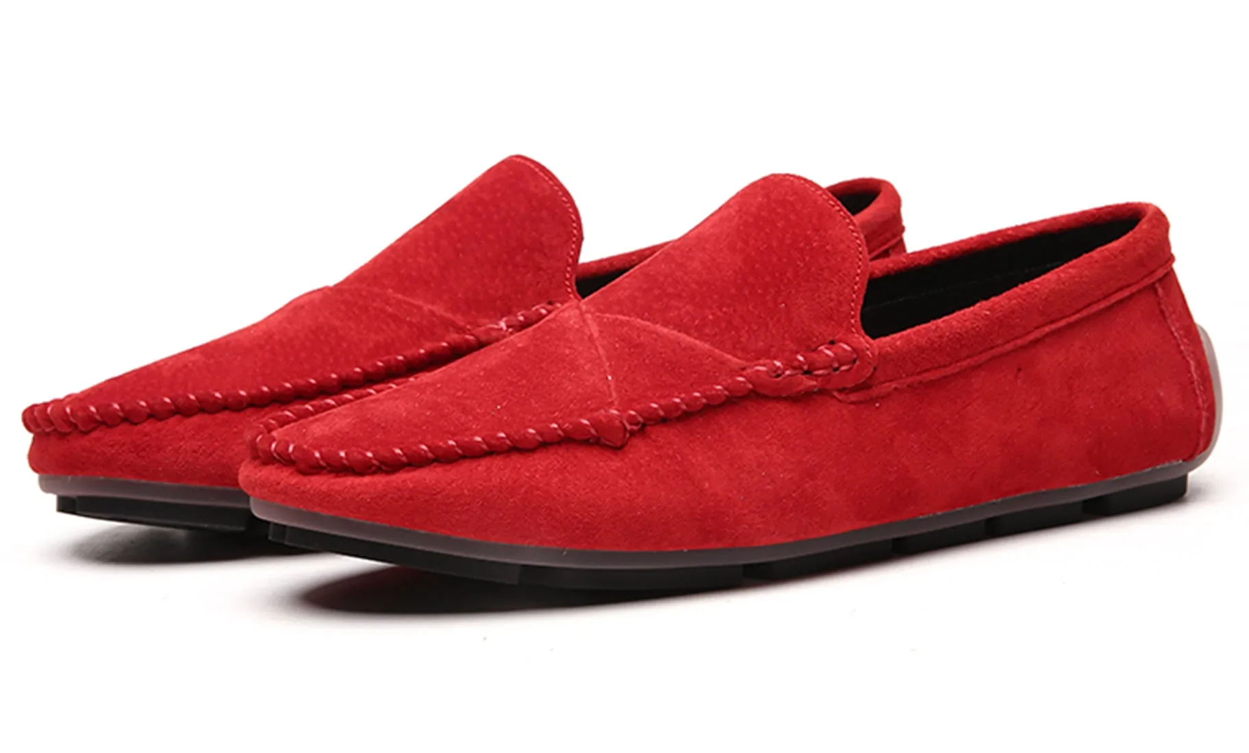 Men's Suede Stitching Driving Moccasins