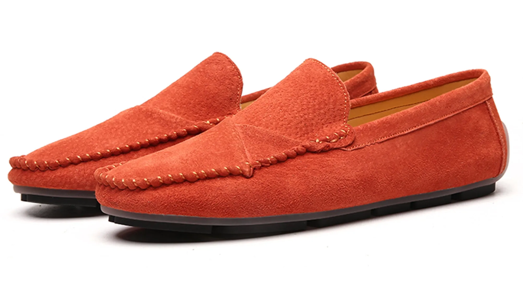 Men's Suede Stitching Driving Moccasins