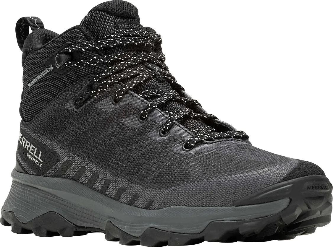 Merrell Speed Eco Mid Waterproof Mens Walking Boots - Black