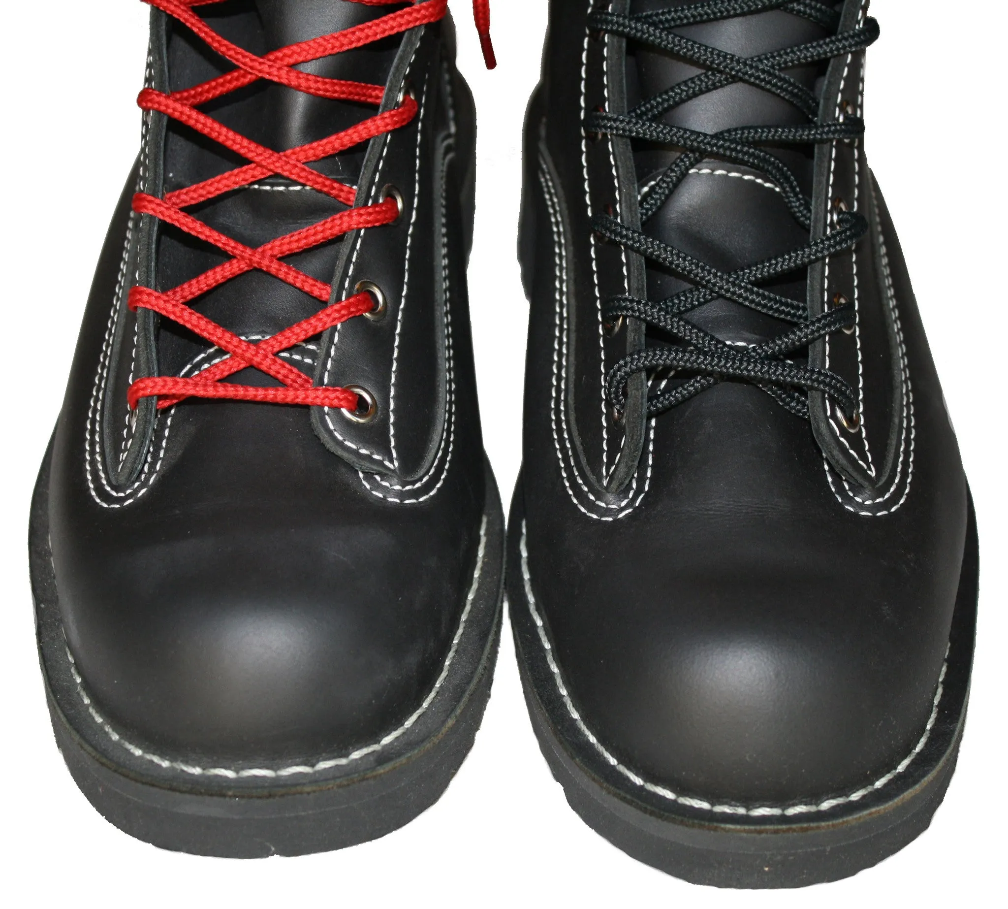 [Midnight Black] - Round Nylon Hiking Work Boot Shoelaces