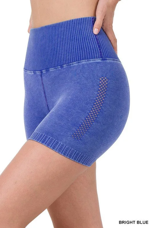 Mineral Wash Seamless Biker Shorts | FINAL SALE