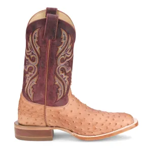 Moseley Ostrich Embroidered Square Toe Cowboy Boots