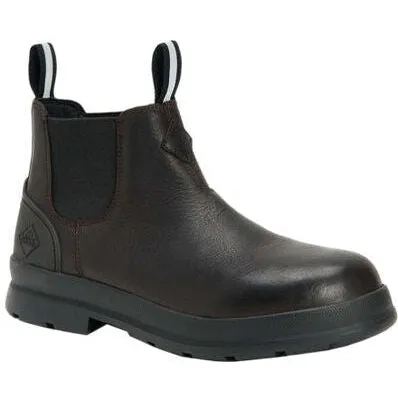 Muck Men's Chore Farm Leather Chelsea WP Work Boot - Black - CCLP-900