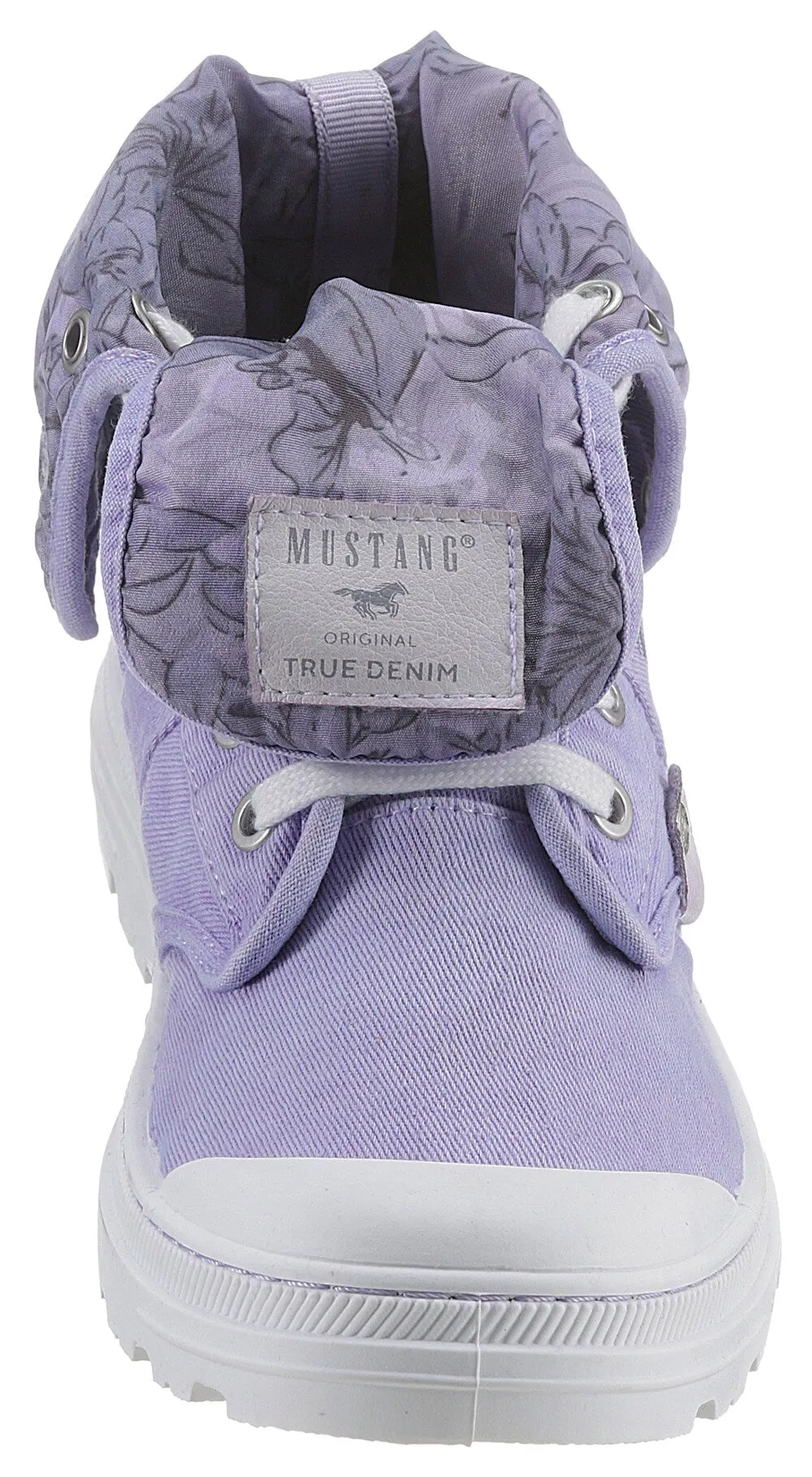 Mustang lace-up ankle boots, lilac