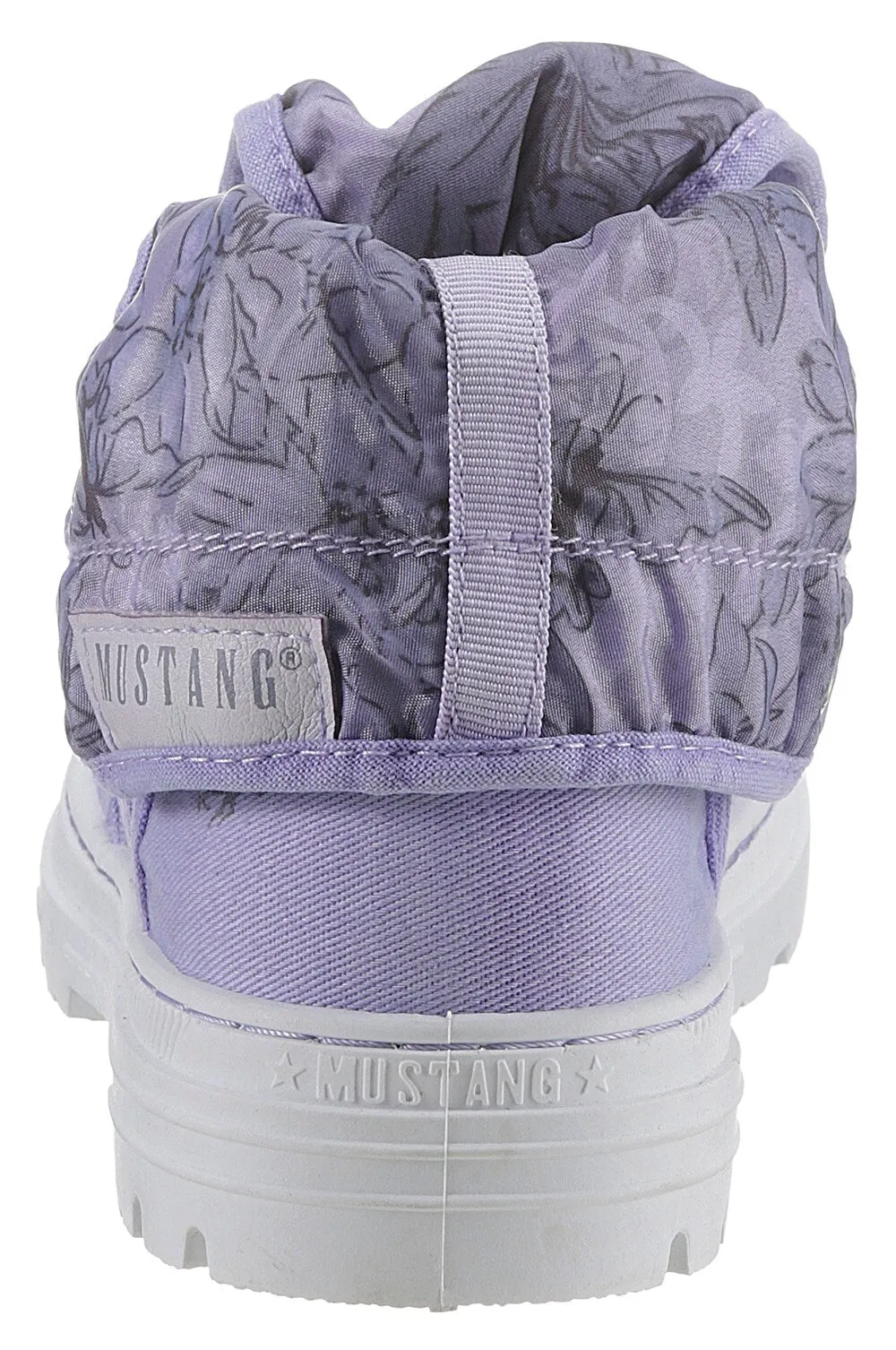 Mustang lace-up ankle boots, lilac