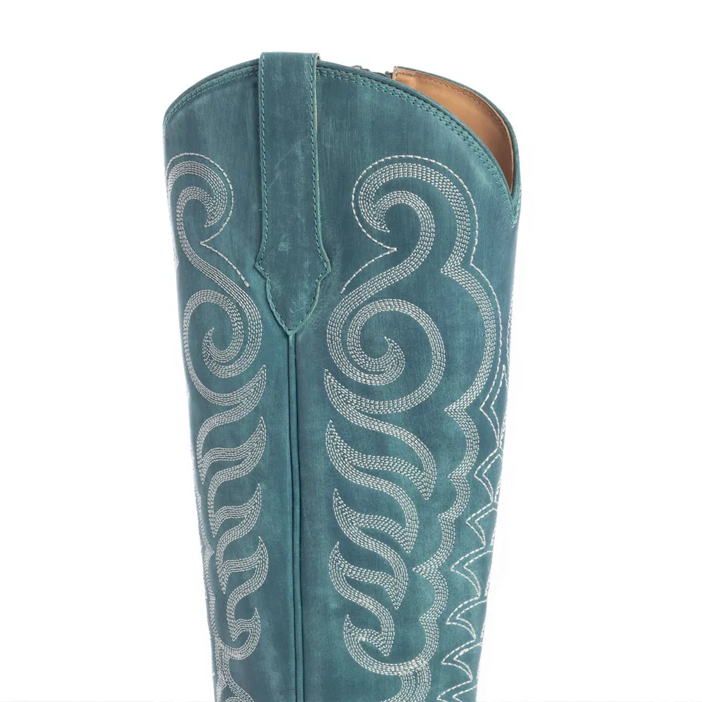 Nalejandra Boots in Deep Turquoise