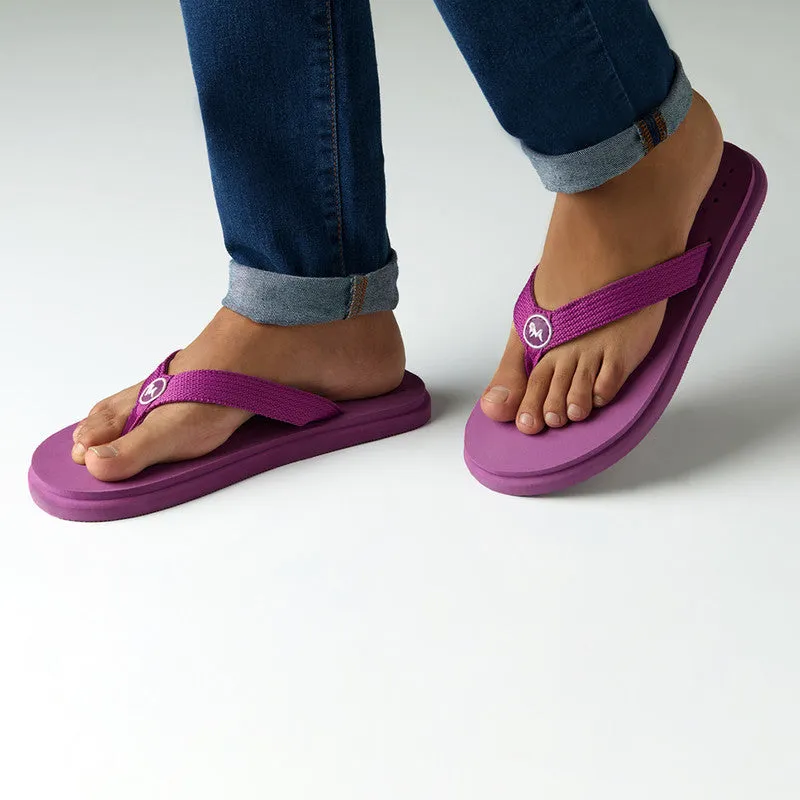 Neeman's Eco Flip Flops for Men & Women | Purple