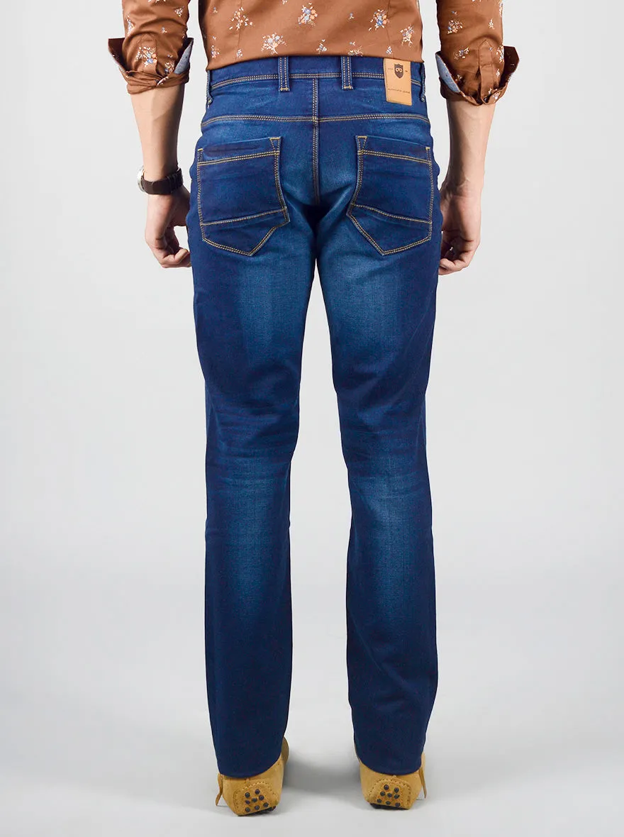 Night Blue Washed Slim Fit Jeans | JadeBlue