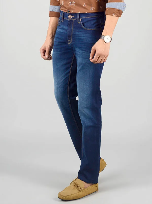 Night Blue Washed Slim Fit Jeans | JadeBlue