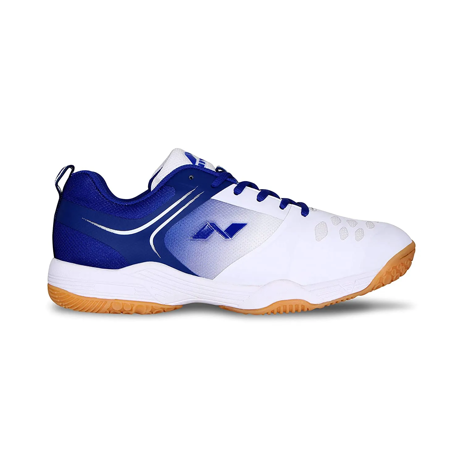 Nivia HY-Court 2.0 Badminton Shoes(White, Blue)