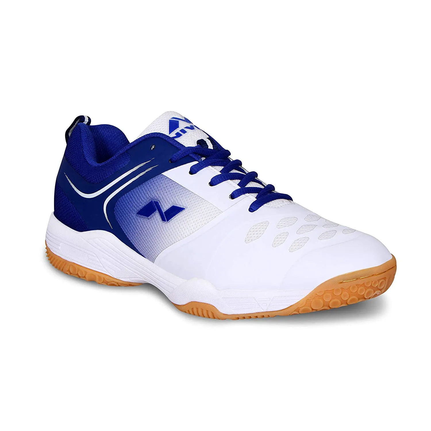 Nivia HY-Court 2.0 Badminton Shoes(White, Blue)