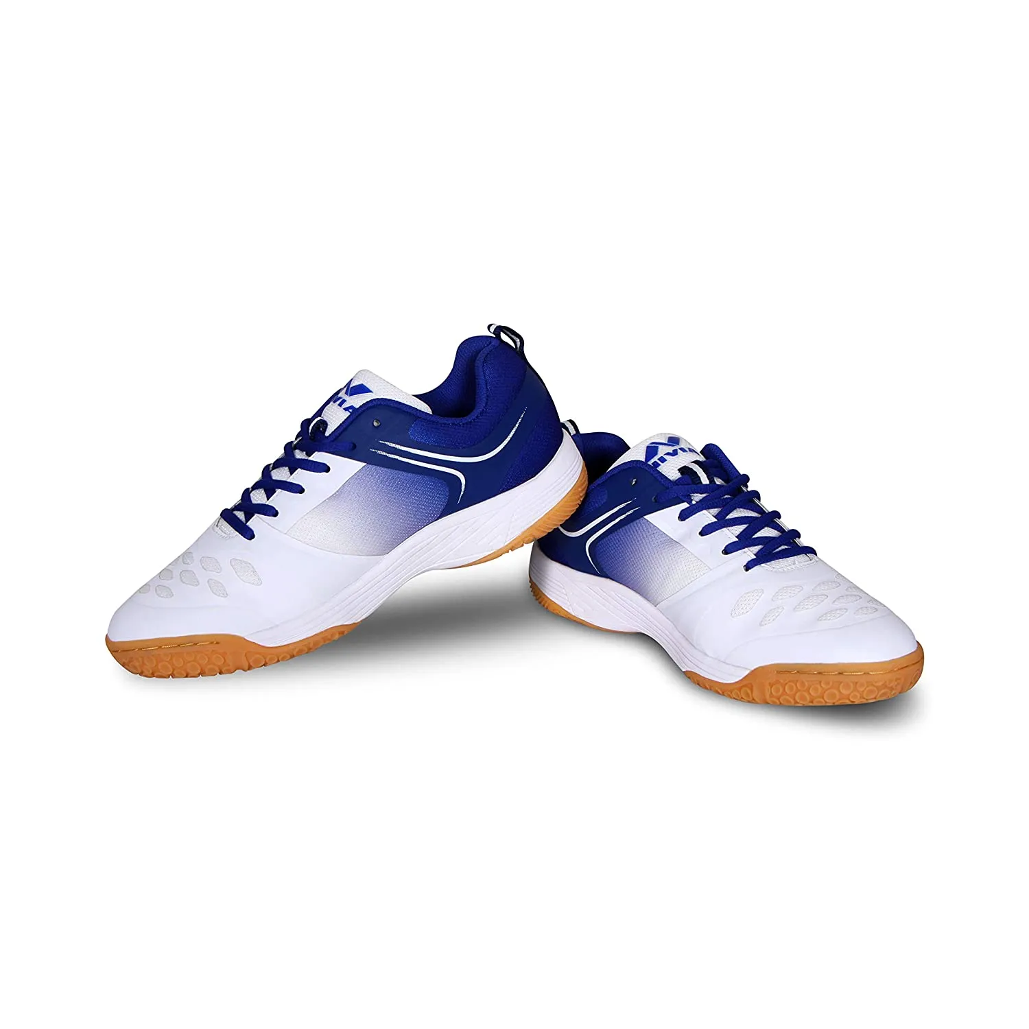 Nivia HY-Court 2.0 Badminton Shoes(White, Blue)