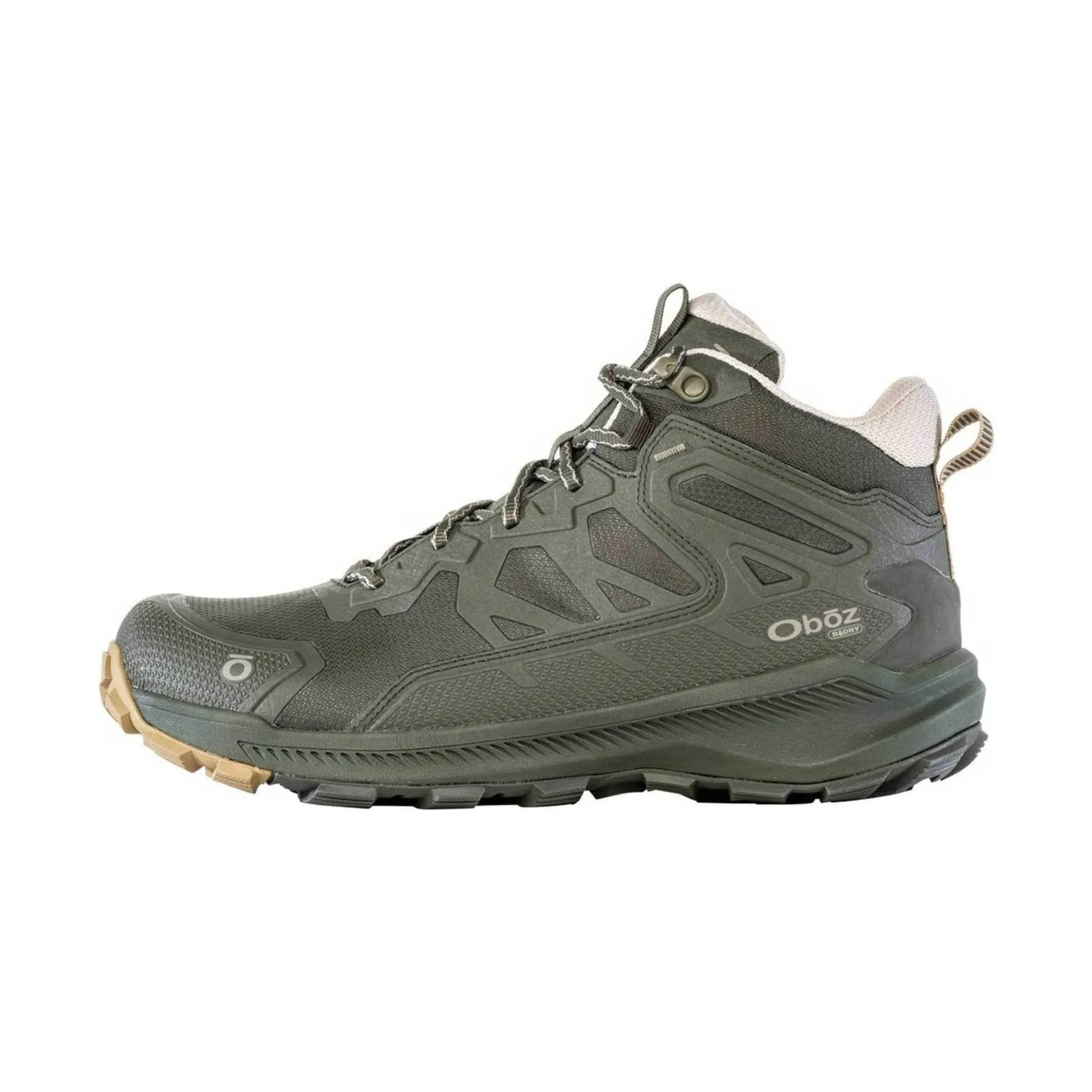 Oboz Men's Katabatic Mid Waterproof B-Dry Hiking Boots - Evergreen