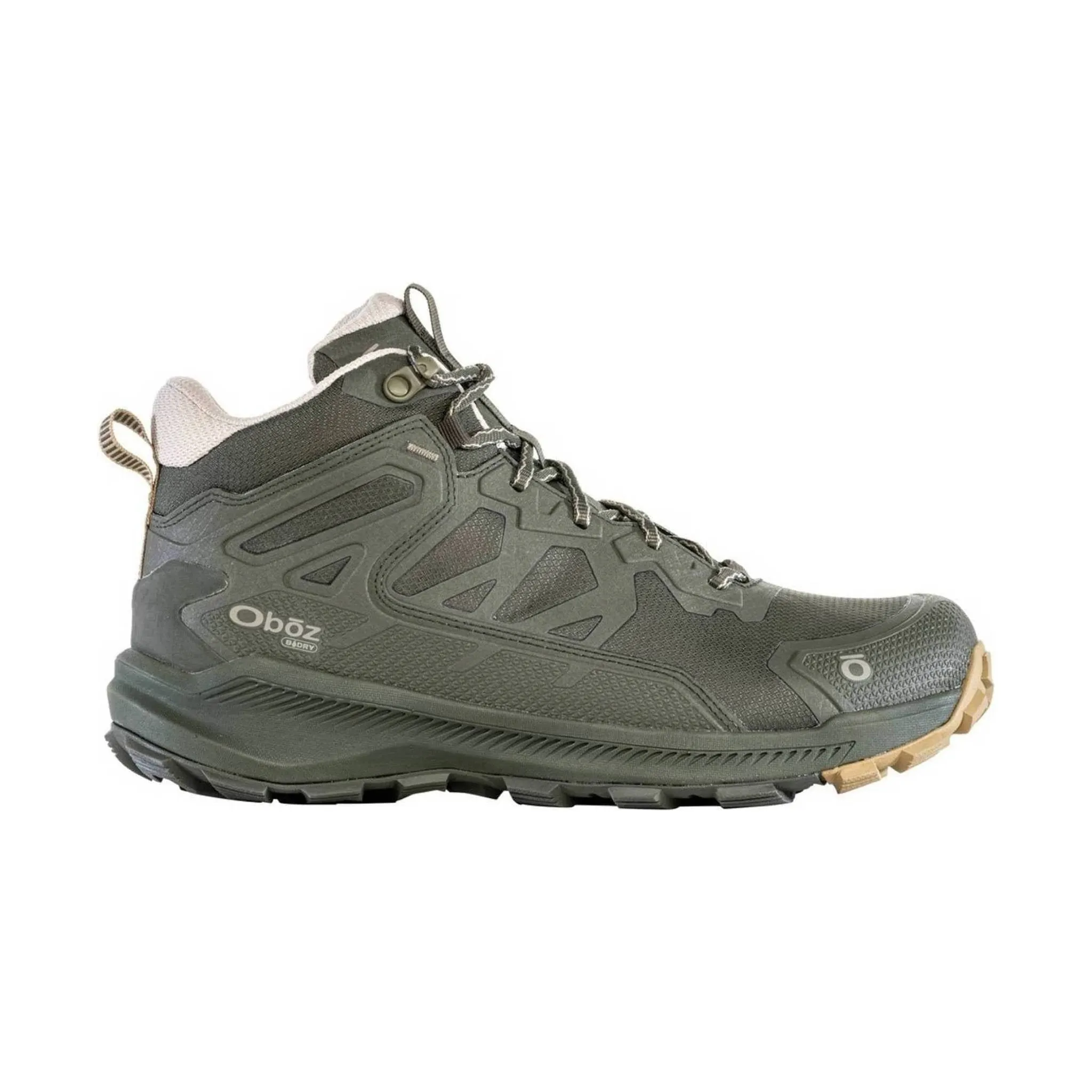 Oboz Men's Katabatic Mid Waterproof B-Dry Hiking Boots - Evergreen