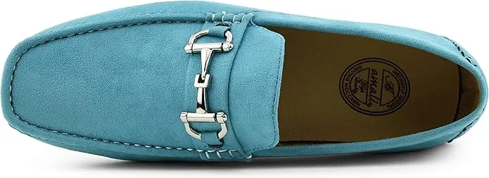 Ocean Blue Men's Drivers Moccasins