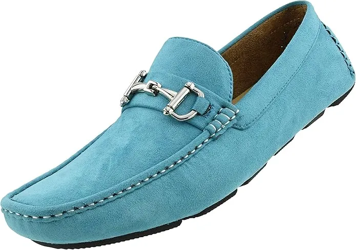 Ocean Blue Men's Drivers Moccasins