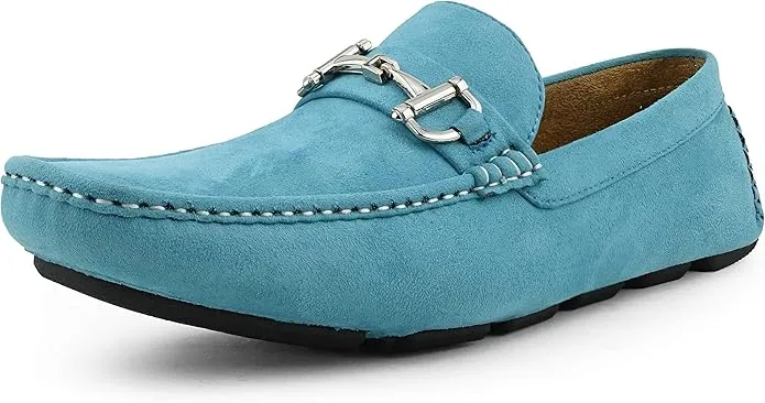 Ocean Blue Men's Drivers Moccasins