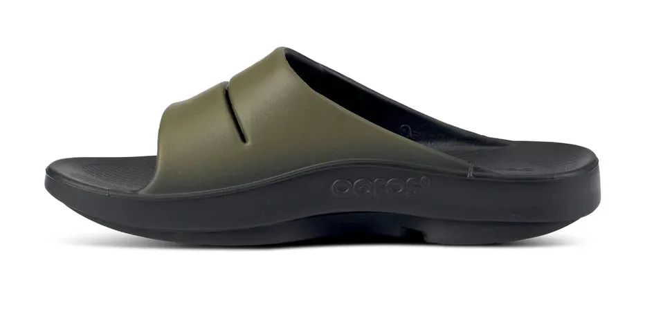 Oofos | OOahh Sport Slide | Unisex | Tactical Green