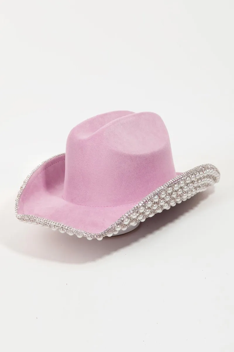 Pearl Fame Rhinestone Cowboy Hat