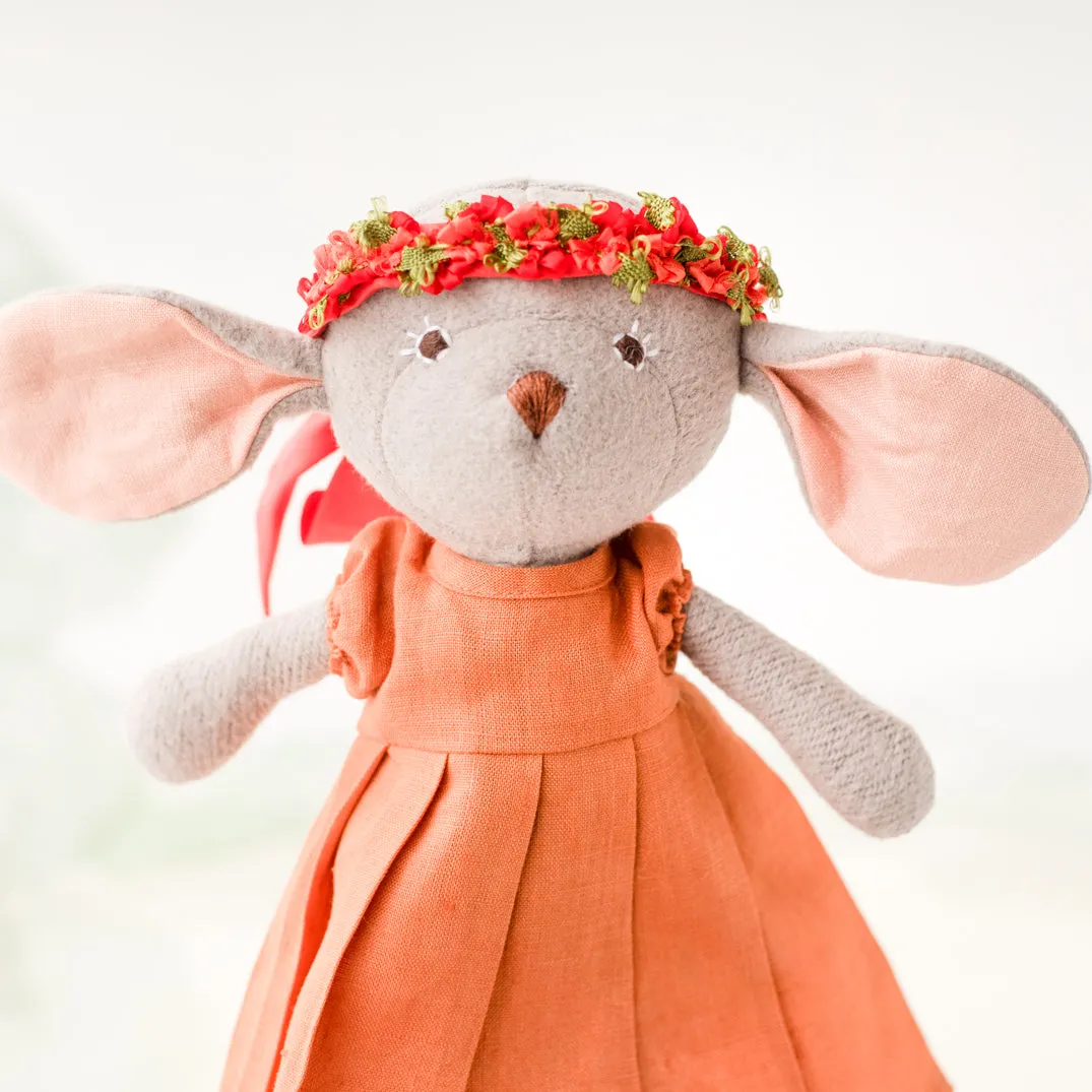 Poppy Blossom Flower Crown for Dolls