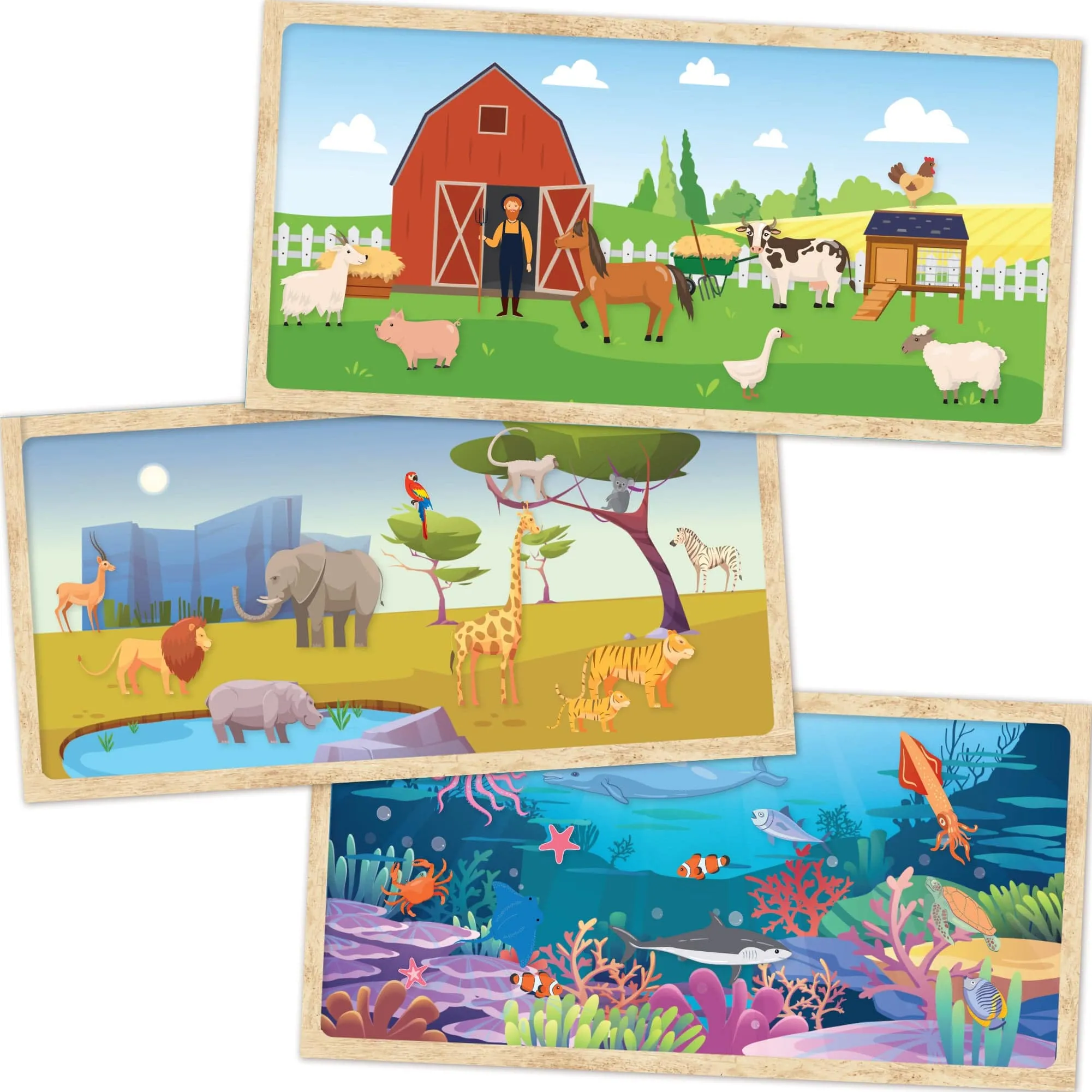 Puffy Sticker Activity Book - Wildlife, Farm & Sealife