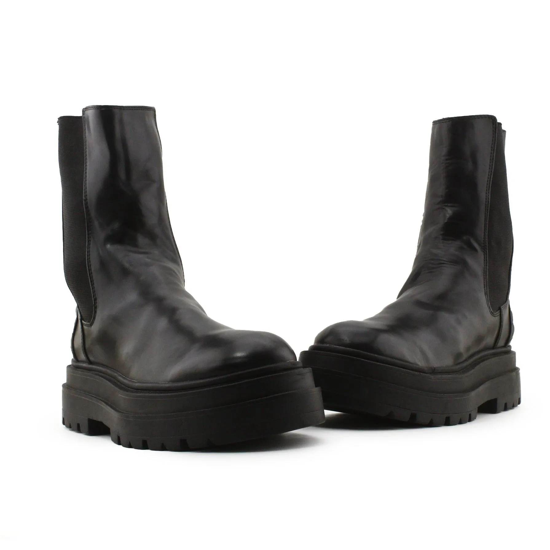 Pull & Bear Stretchable Ankle Boots | 100% Authentic Leather