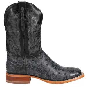 Quaid Ostrich Square Toe Cowboy Boots