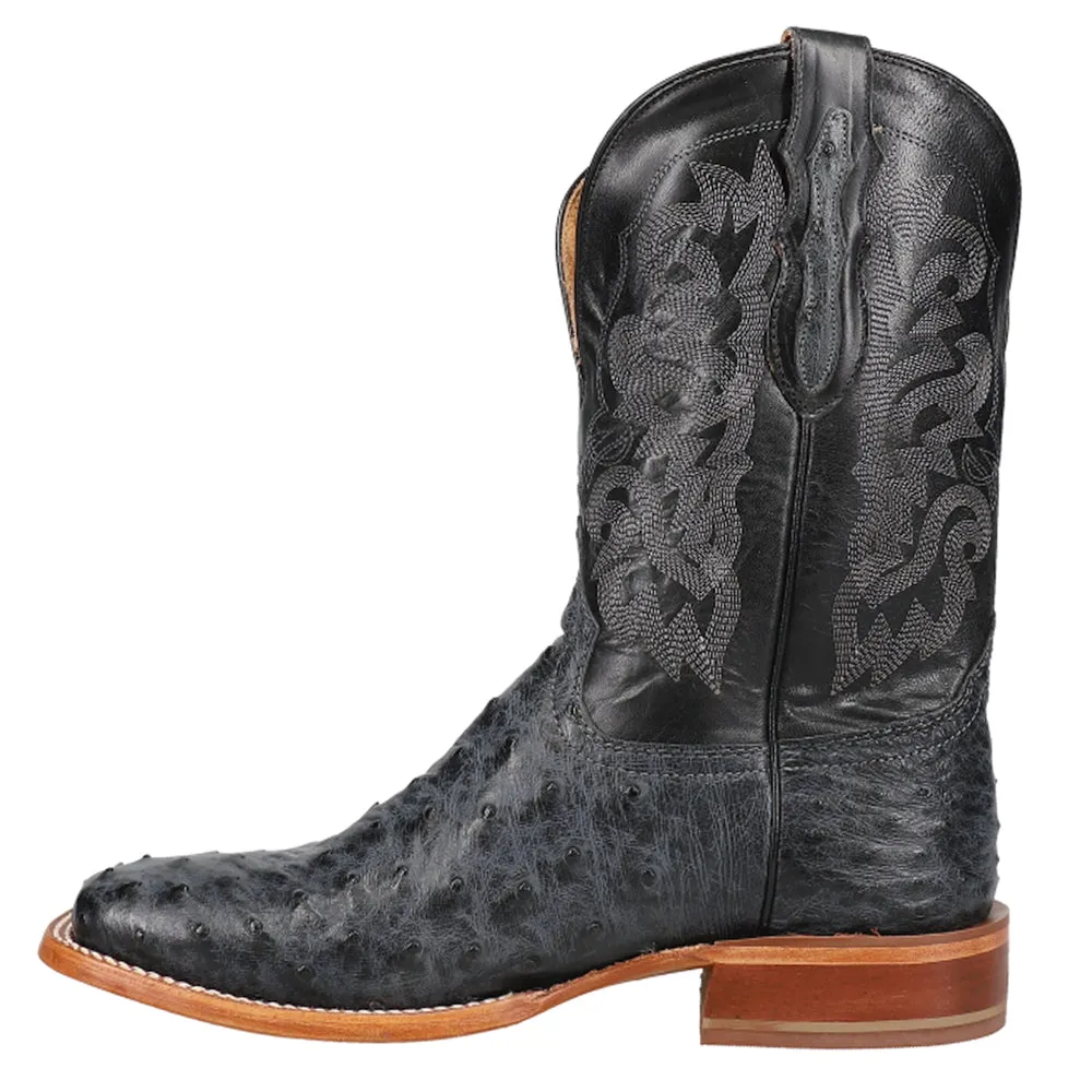 Quaid Ostrich Square Toe Cowboy Boots