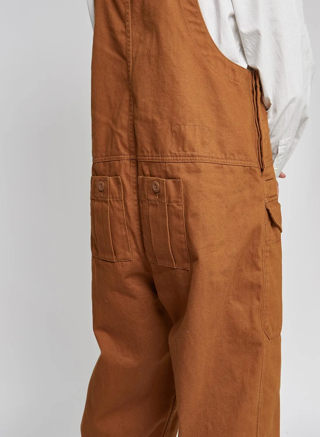 Railway Dungaree Heavy Cotton in Brown