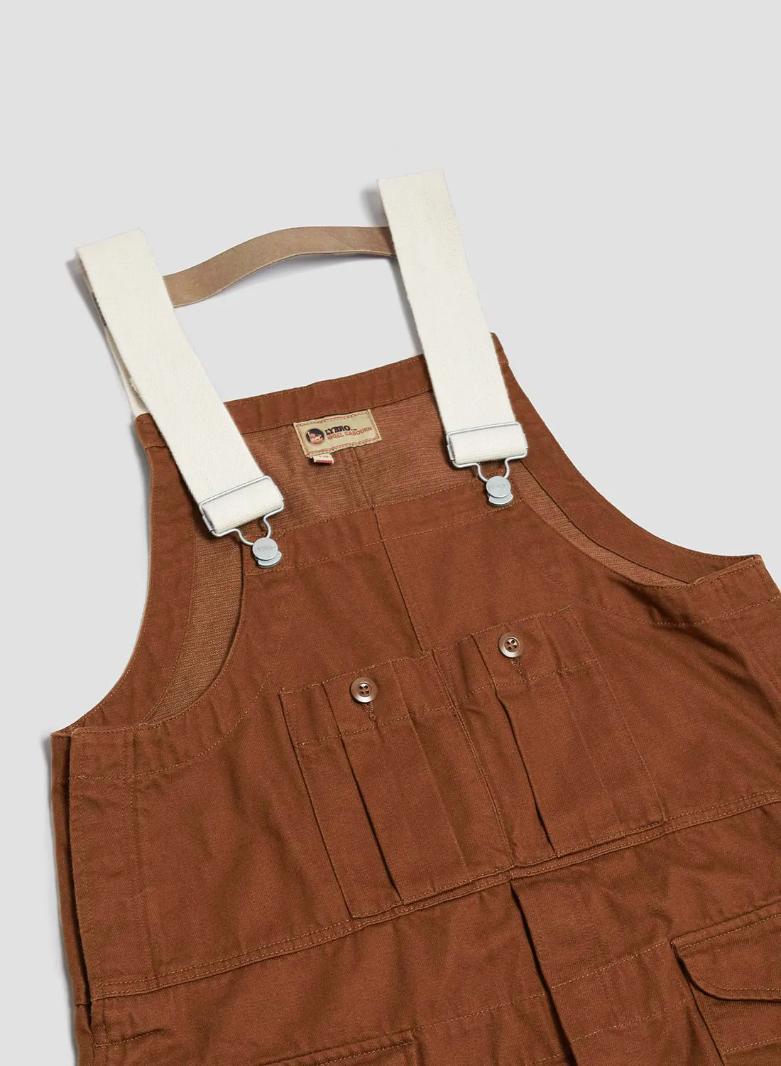 Railway Dungaree Heavy Cotton in Brown