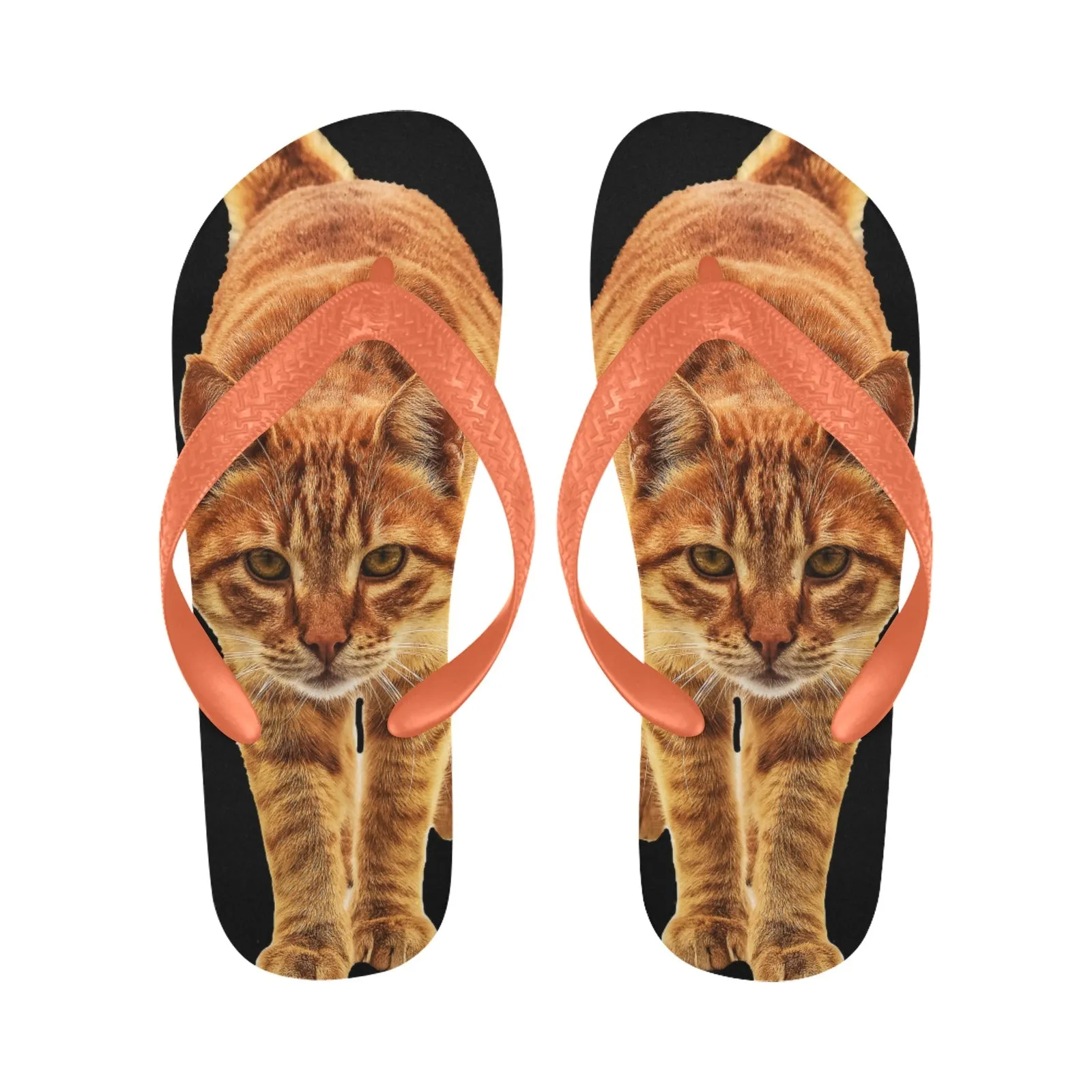 Red Cat Flip Flops Cat Lover Gifts