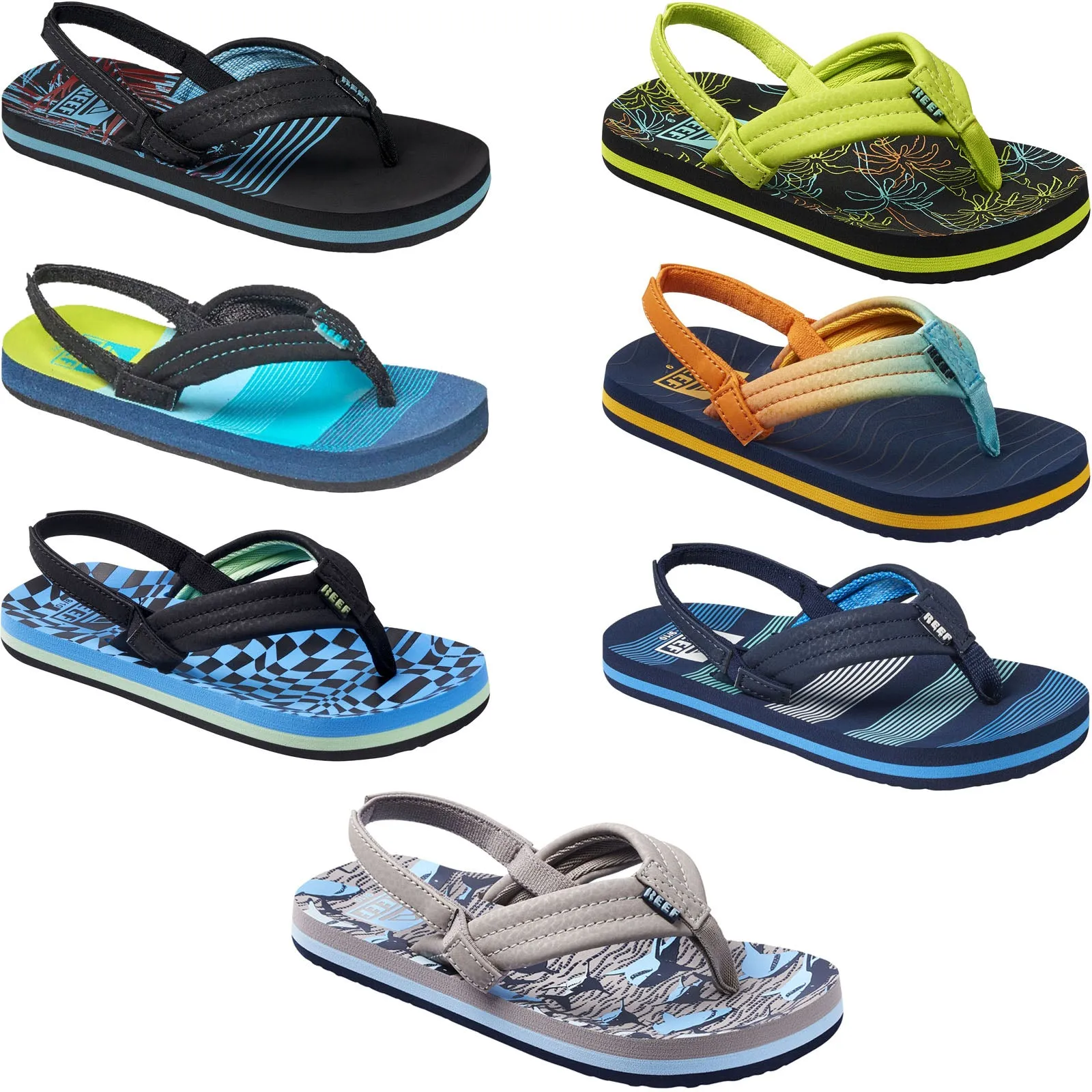 Reef Kids Little Ahi Flip Flops