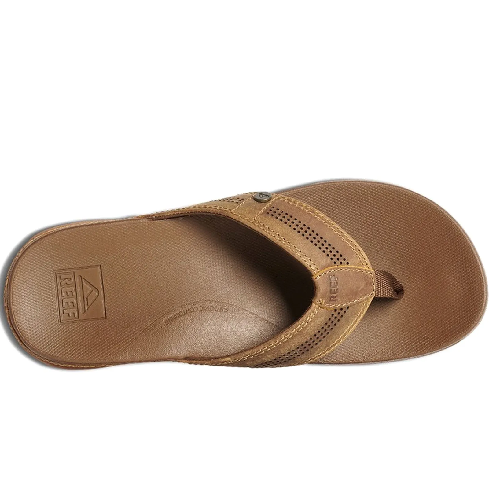 Reef Mens Cushion Lux Leather Flip Flops