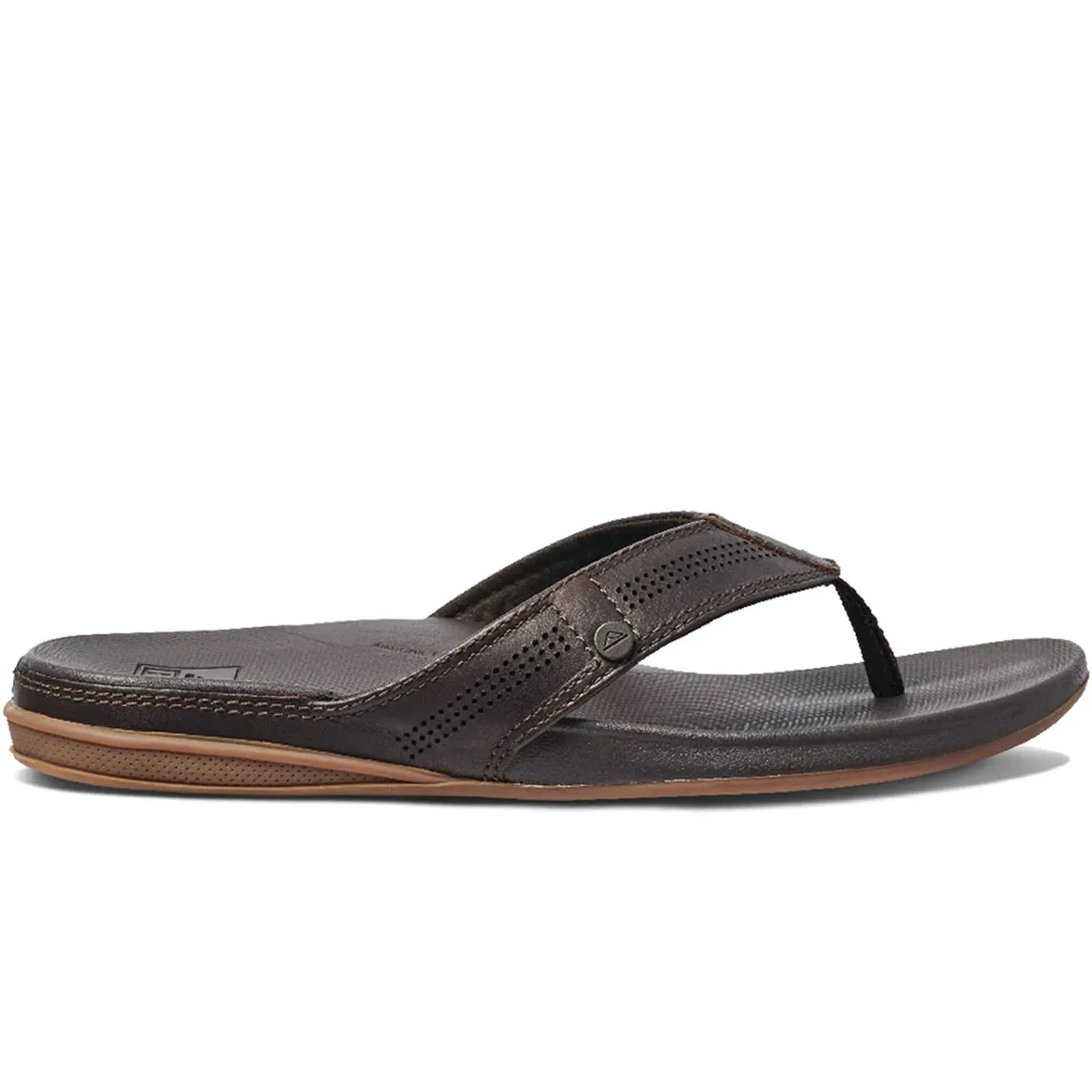 Reef Mens Cushion Lux Leather Flip Flops