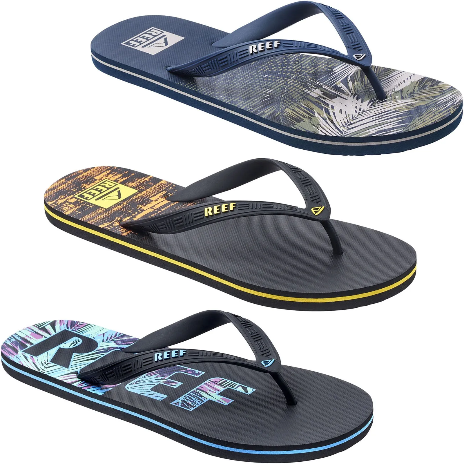 Reef Mens Seaside Prints Flip Flops