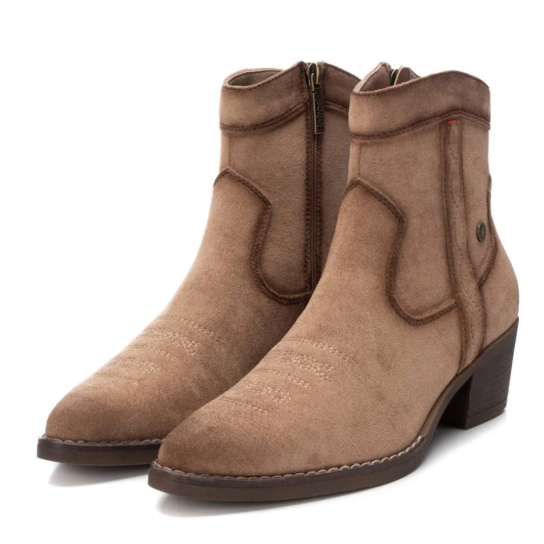 Refresh Womens Western Ankle Boot 172126 Taupe