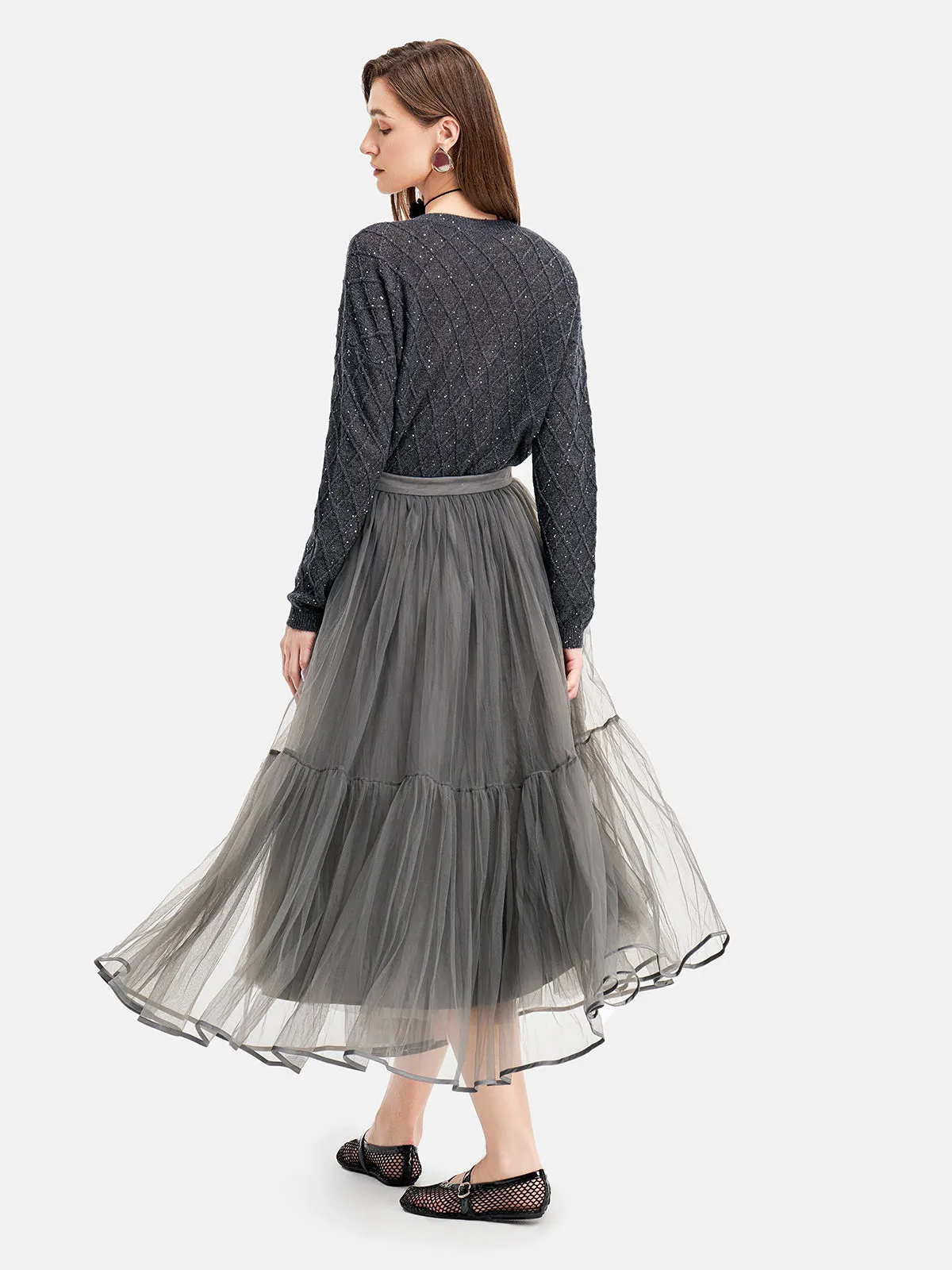 Romantic Flowy Tulle Skirt