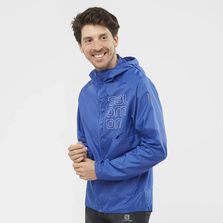 Salomon Mens Bonatti Cross FZ Hoodie - Nautical Blue