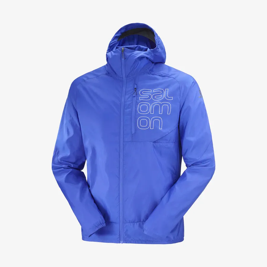 Salomon Mens Bonatti Cross FZ Hoodie - Nautical Blue