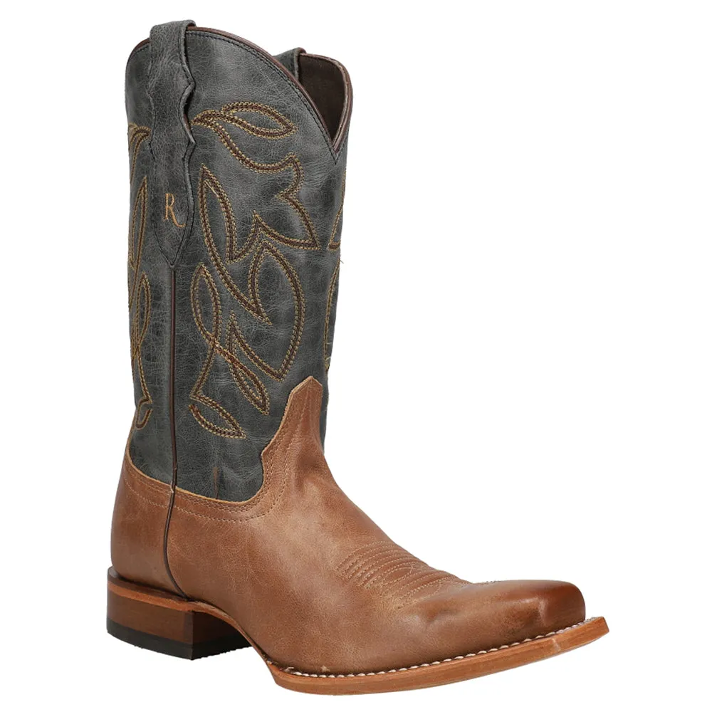 Sandy Embroidered Square Toe Cowboy Boots