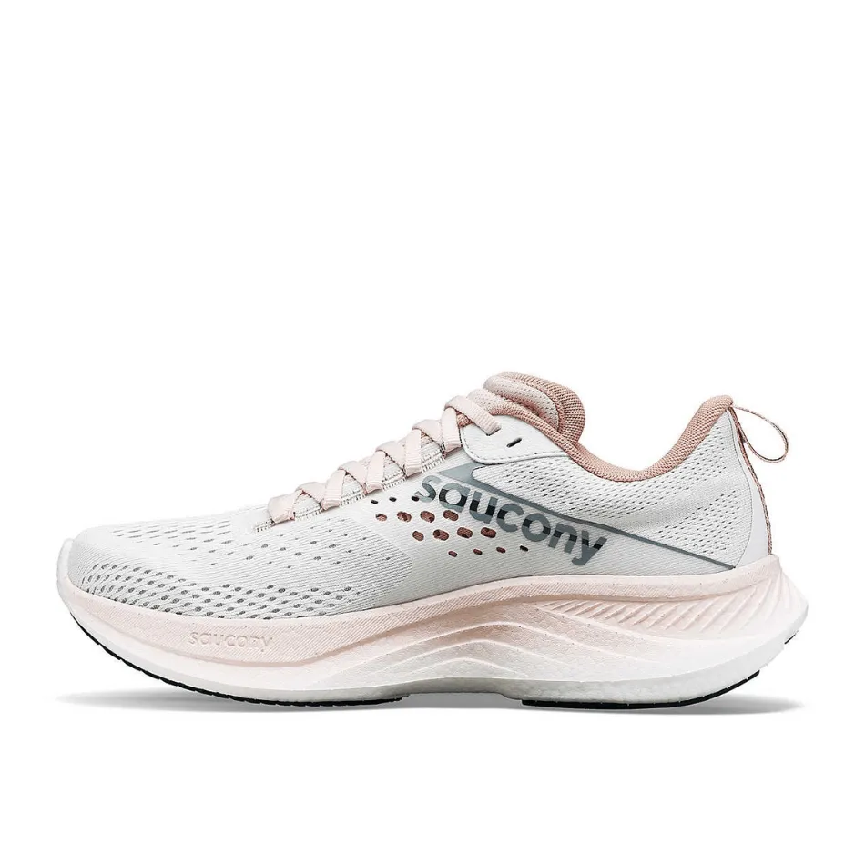 Saucony Women's Ride 17 Running Shoes in White Lotus SS24