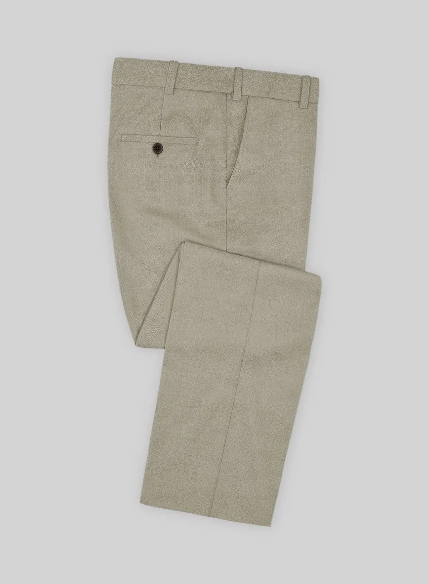 Scabal Sandune Beige Wool Pants