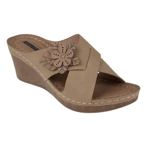 Selly Natural Wedge Sandal