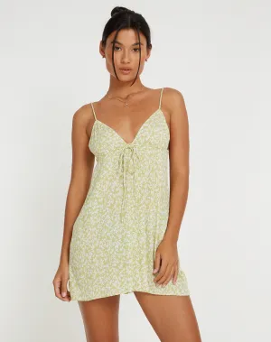 Senora Mini Dress in Botanic Mint Foam