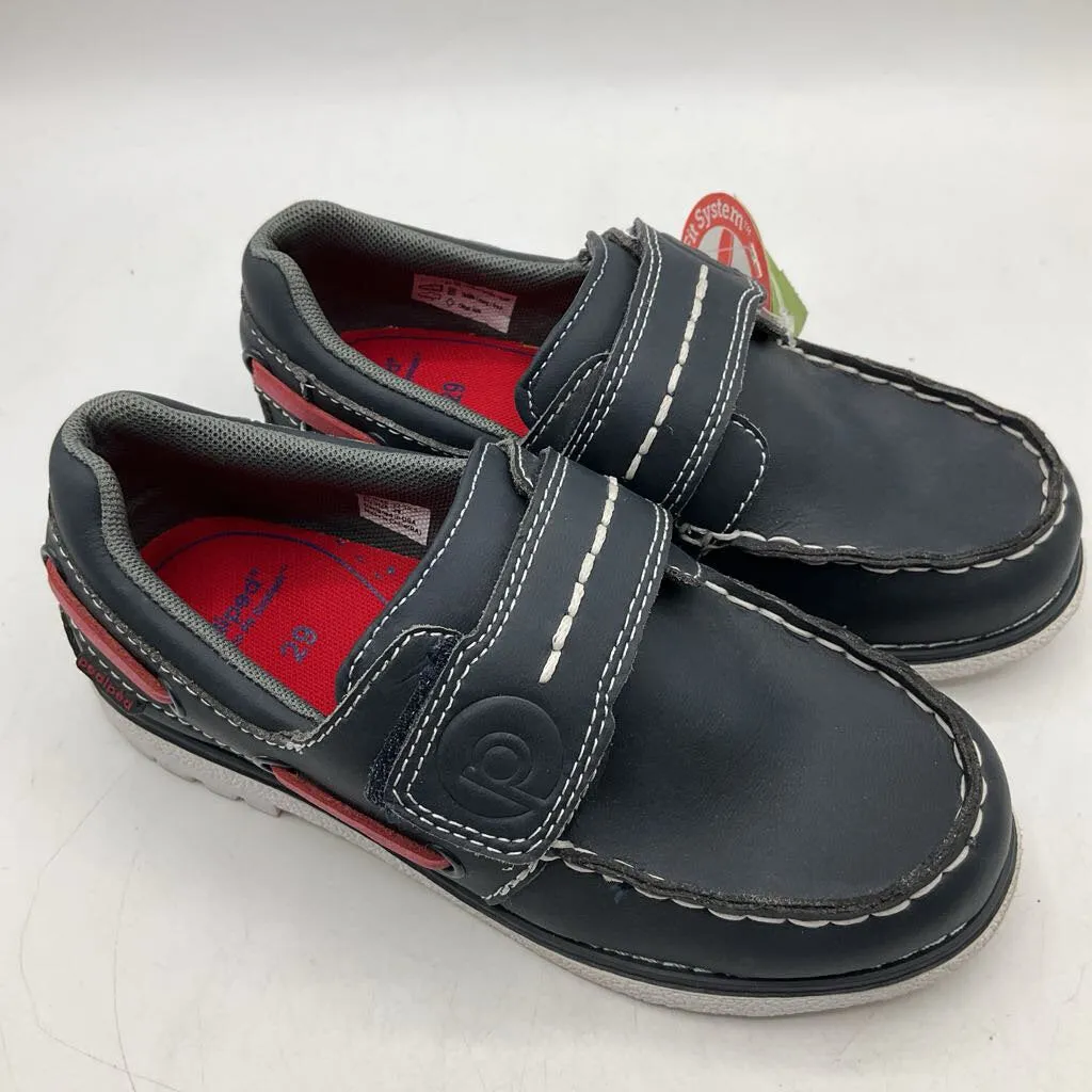 Size 115: Pediped Norm/NAVY Slip On Velcro Boat Shoes NEW