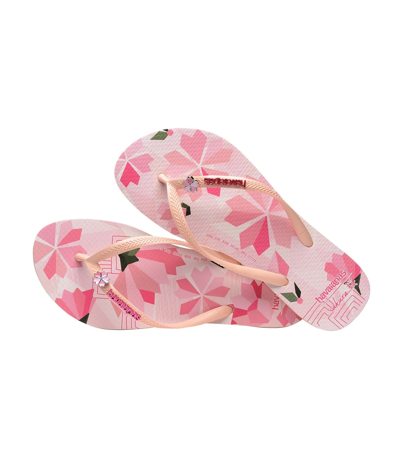 Slim Sakura Flip Flops Ballet Rose