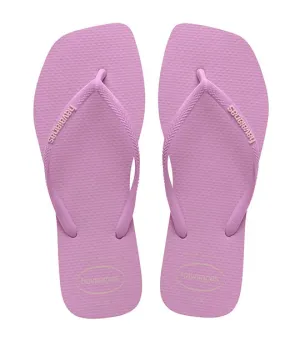 Slim Square Logo Pop Up Flip Flops Fresh Lavender