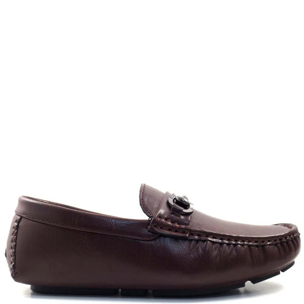 Slip On Driver Moccasins with Metal Bit Strap - SED8034