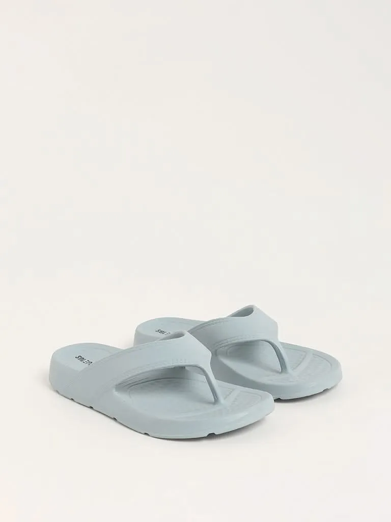 SOLEPLAY Blue Textured Footbed Flip-Flop