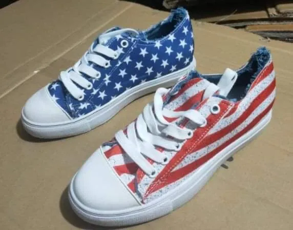 Stars and Stripes Patriotic Tennis shoes